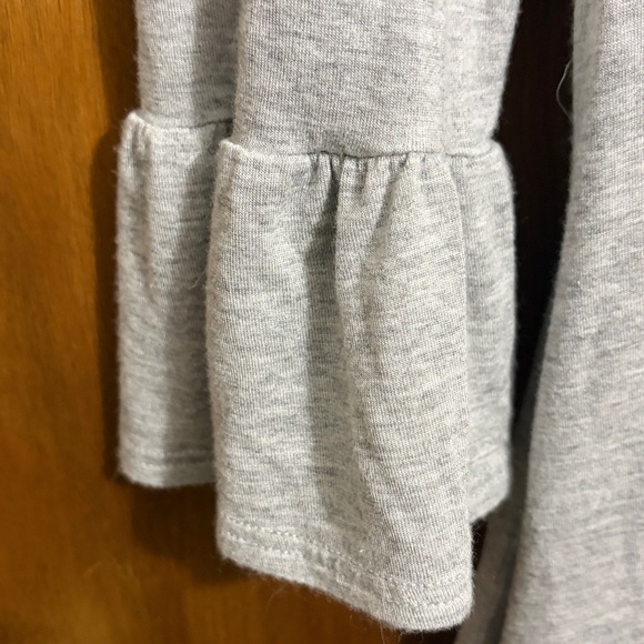 Beeson River Light Gray Ruffle Sleeve Dress - Picture 4 of 6